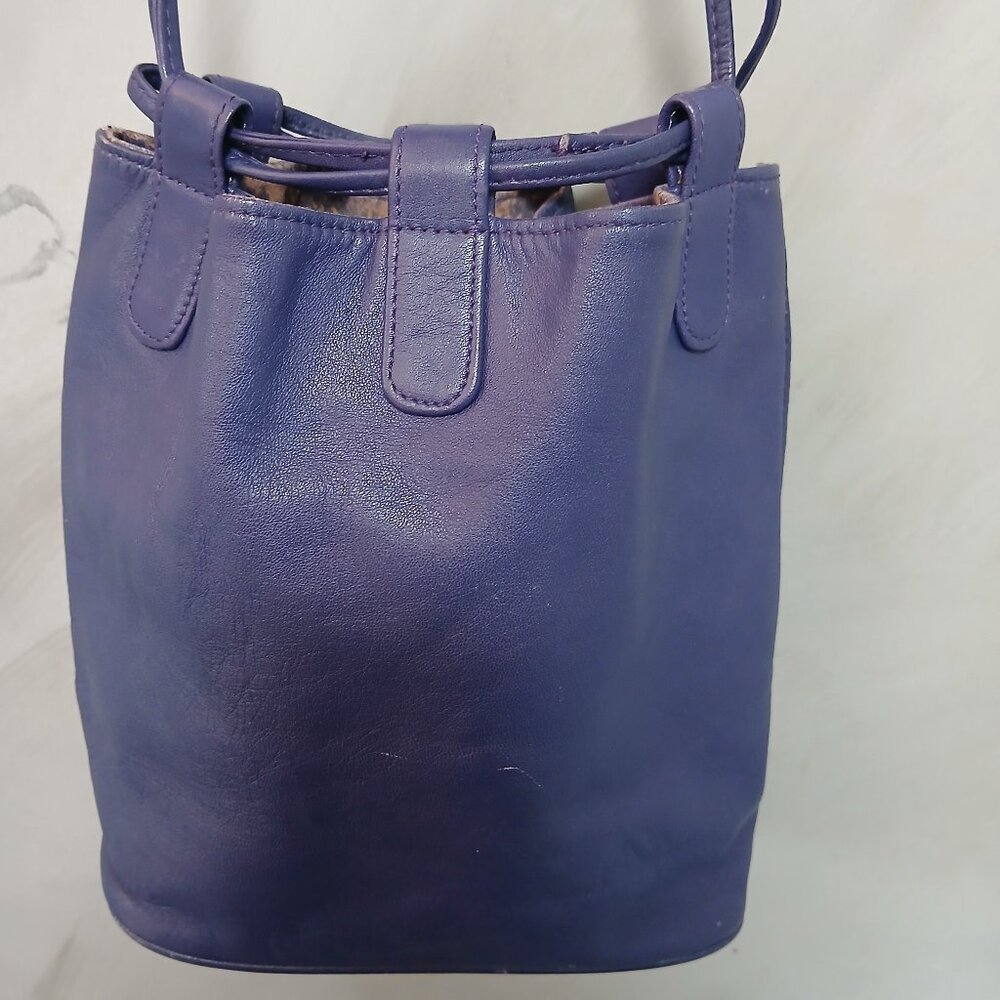 Jennifer Moore Eggplant Bucket Bag